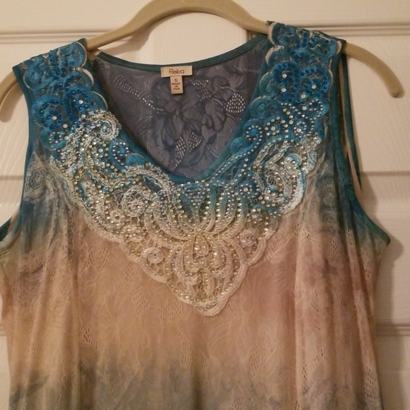 Reba long multicolored dress - Picture 2 of 3